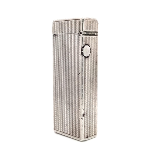 150 - A Vintage 925 Silver Dunhill Lighter. Hallmarks on base. 6.6cm x 2.5cm. Needs some gas. 88.6g total ... 