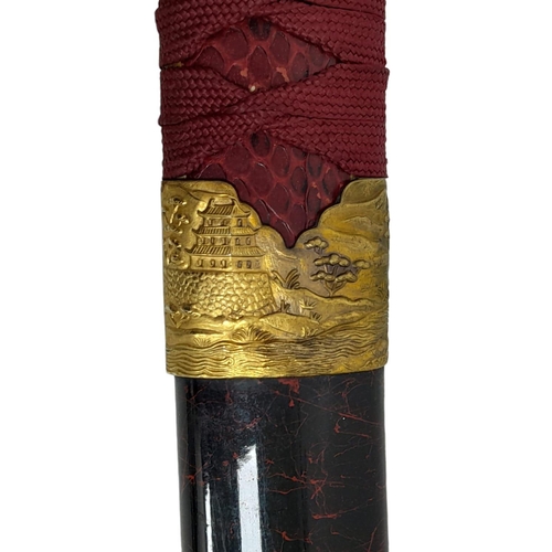 269 - An Excellent Condition, Highly Decorative, Dragon Detail, Modern Display Wakazashi Sword. 72cn Lengt... 