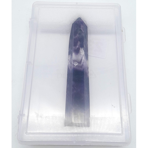 233 - A very collectable, large amethyst crystal, beautifully terminated, exhibiting the “chevron” pattern... 