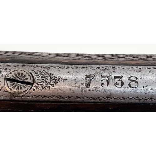 247 - A Vintage Deactivated 12 Gauge Side by Side Sawn-Off Shotgun. This British Mortimer made gun has 11 ... 