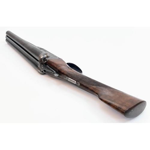 247 - A Vintage Deactivated 12 Gauge Side by Side Sawn-Off Shotgun. This British Mortimer made gun has 11 ... 