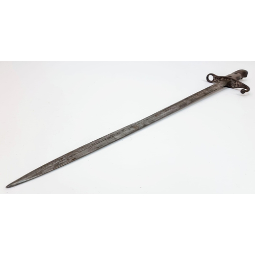 325 - A rare, authentic Ottoman Mauser M1903 bayonet with original scabbard, datedv1907/08 (Islamic year 1... 