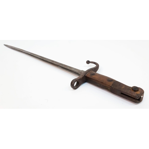 325 - A rare, authentic Ottoman Mauser M1903 bayonet with original scabbard, datedv1907/08 (Islamic year 1... 