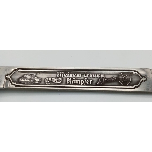 222 - 3rd Reich SS Polizei Acid Etched Memorial Bayonet.