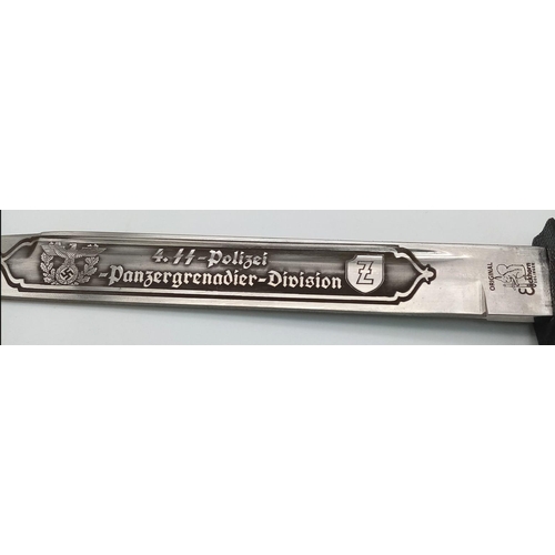 222 - 3rd Reich SS Polizei Acid Etched Memorial Bayonet.