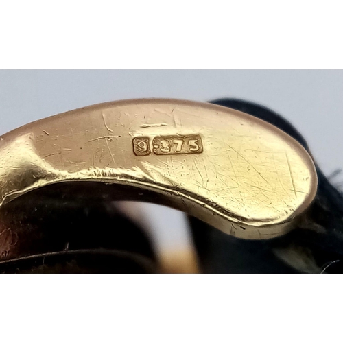 254 - A FABULOUS EXAMPLE OF A VINTAGE 9K GOLD WRIST WATCH MADE BY THE FAMOUS J.W BENSON COMPANY , RECENTLY... 