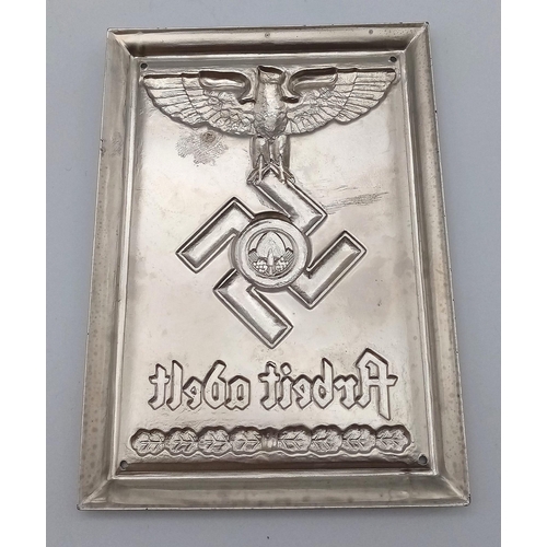 348 - A 3rd Reich Cased R.A.D Award Plaque.