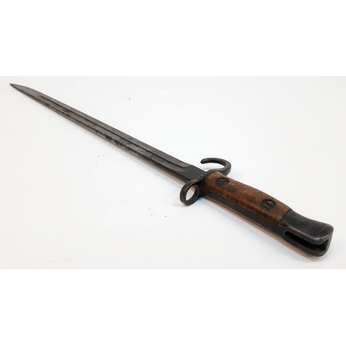 208 - 1910 Dated British Sanderson Hooked Quillon 1907 Pattern Bayonet, marked for lend/lease Australia. A... 