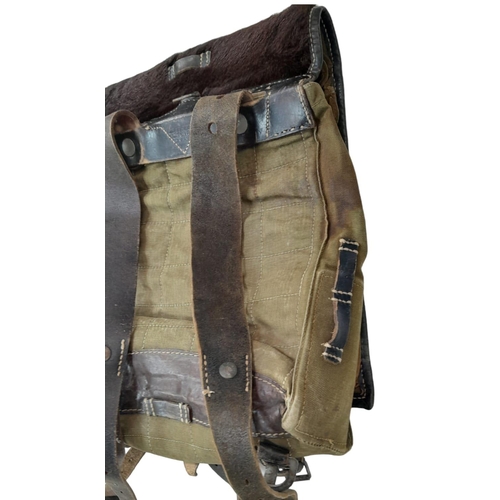 414 - A WW2 German 1942 Dated Tournister “Pony” Backpack. These were favoured by the Hitler Youth.