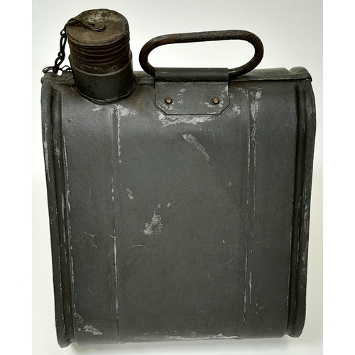 435 - A WW2 German Motorcycle & Side Car Fuel Can with insignia of the 252nd Infantry Division.