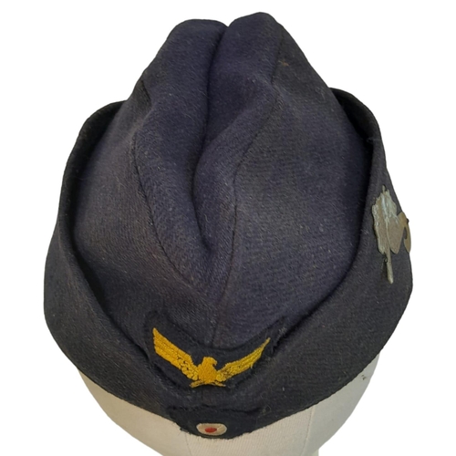 61 - A WW2 German Kriegsmarine Enlisted Man’s Side Cap with U-Boat Flotilla Insignia.