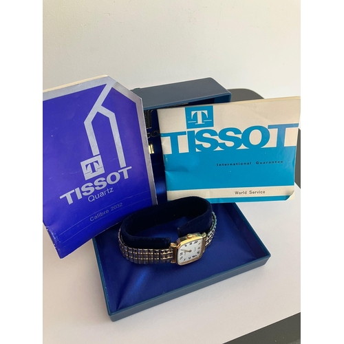 252 - Ladies vintage TISSOT WRISTWATCH. Gold plated  with ROLLED GOLD plated Expandable Bracelet. Complete... 