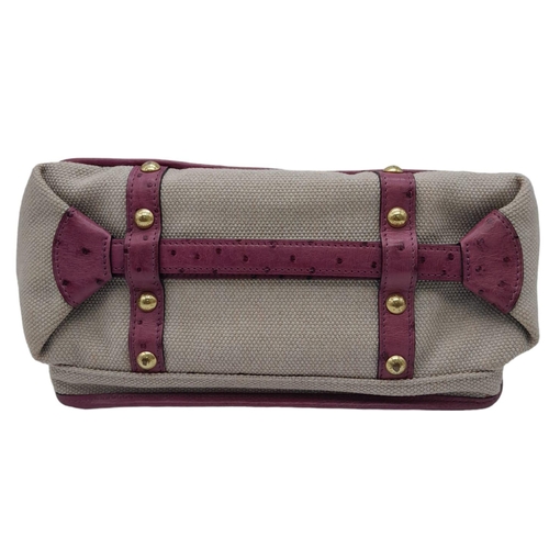 422 - A LOUIS VUITTON PURPLE OSTRICH SAC EXPRESS GM PURSE LIMITED EDITION ONLY USED A COUPLE OF TIMES , IN... 