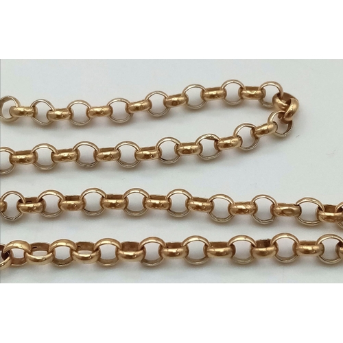 438 - A 9 K yellow gold chain bracelet, length: 20 cm, weight: 1.4 g.