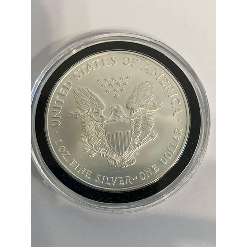 448 - 1995 USA SILVER EAGLE / WALKING LADY SILVER DOLLAR. Conditional uncirculated. Minted in PURE SILVER ... 