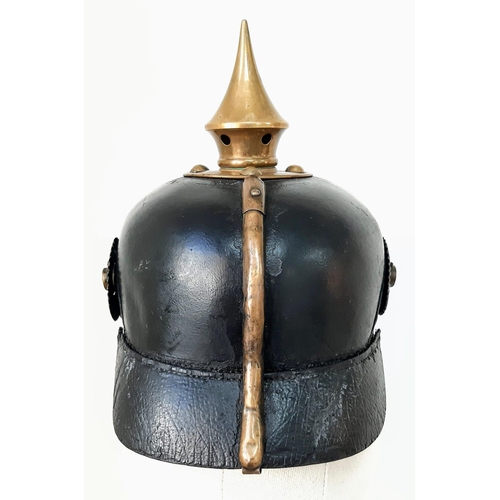 96 - A WW1 Imperial German Model 1895 Enlisted Mans/Nco’s Pickelhaube. Dated 1896 with markings to the 69... 