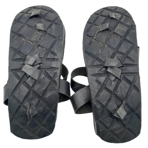 1073 - A Vietnam War Era Truck Tyre Sandals. Size 8 approx. Literally made from old truck tyres.