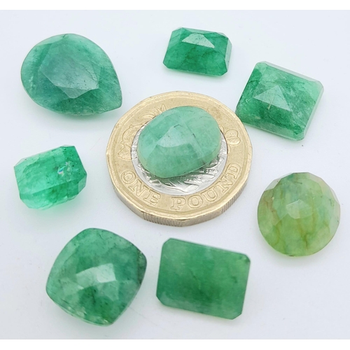 1798 - A 59.50cts Natural Emerald Gemstone Lot. Comes with the GLI certificate.