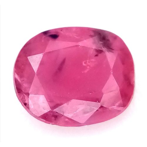 1557 - A 0.47ct Untreated Burma Pigeon Blood Red Ruby, in the Oval Shape. Comes with the GFCO Swiss Certifi... 