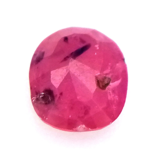 1557 - A 0.47ct Untreated Burma Pigeon Blood Red Ruby, in the Oval Shape. Comes with the GFCO Swiss Certifi... 