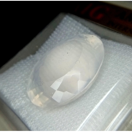 1567 - A 58.44ct Madagascar Natural Rose Quartz Gemstone, in the Oval Faceted cut. Comes with the AIG Certi... 