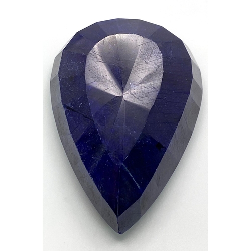 1561 - A 473.06ct Large Pear Shape Blue Sapphire Gemstone. Comes with the IGLI Certificate