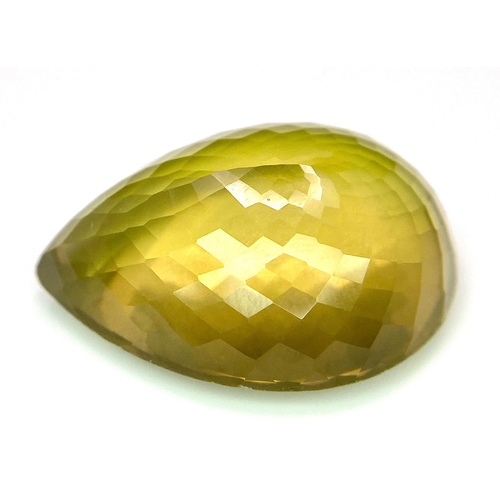 1568 - A 56.22ct Madagascar Natural Citrine, in the Pear Faceted Cut. Comes with the AIG Certificate and Se... 