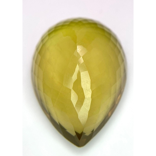 1568 - A 56.22ct Madagascar Natural Citrine, in the Pear Faceted Cut. Comes with the AIG Certificate and Se... 