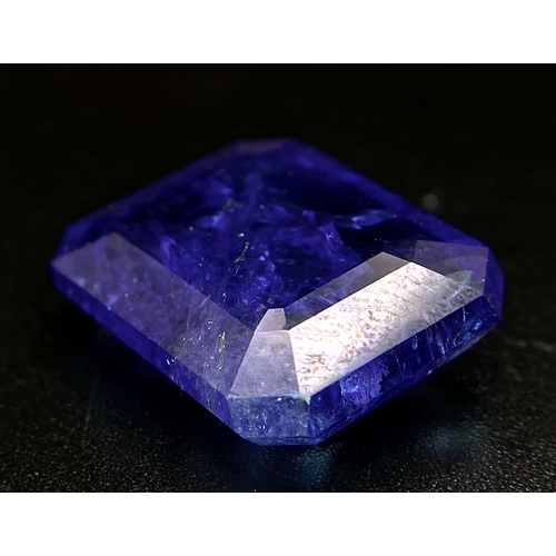 988 - A 20.67ct Faceted Tanzanite Gemstone. Comes with the GFCO Certificate. Very Rare Large Size Transluc... 