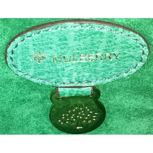 15 - A green Mulberry Lily mini bag with gold tone hardware and matching strap. Size approx. 20x18x8cm. C... 