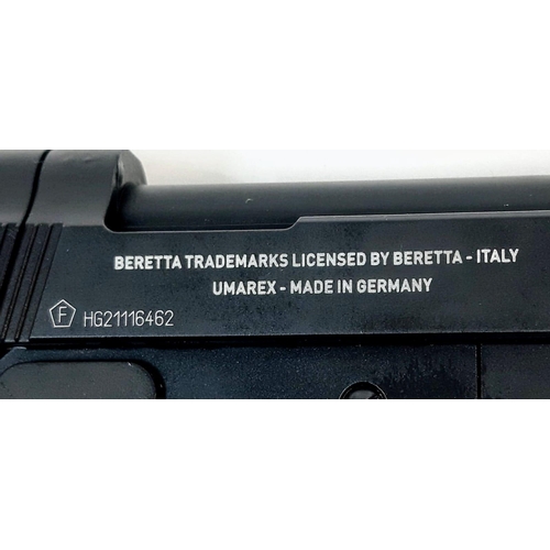 757 - A Beretta (Umarex) Co2 Air Pistol with Carry Case. Comes with ammo and safety googles. In good condi... 