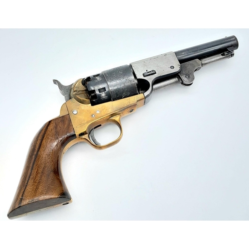 1407 - A Vintage High Quality Retrospective Copy by Uberti of an 1850 Short Barrel Colt Blank Fire Revolver... 