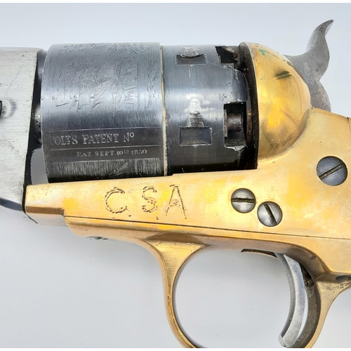 1407 - A Vintage High Quality Retrospective Copy by Uberti of an 1850 Short Barrel Colt Blank Fire Revolver... 