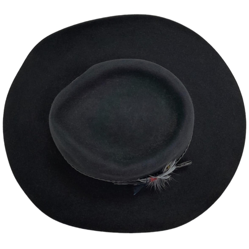 1393 - A Men’s Unworn Genuine Australian Cattleman’s Pure Fur Felt Hat by Akubra Size 57. Model Snowy River... 