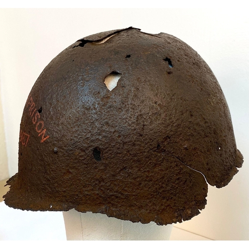 444 - A WW2 Russian Helmet Found in the Grounds of Spandau Prison in the 1980s. Not in the best shape so A... 