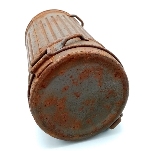 518 - Spanish Civil War Period German Condor Legion Gas Mas Canister. Name and unit number inside