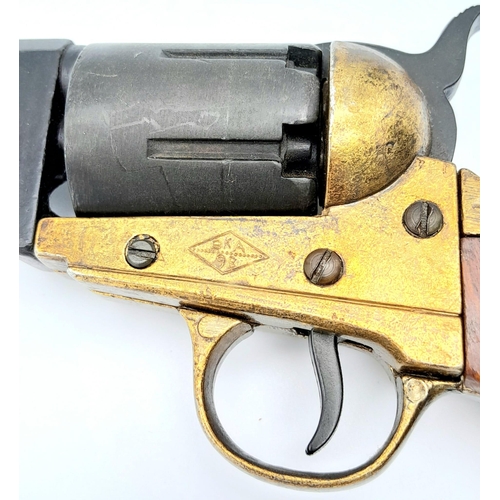 1240 - An Excellent Condition Vintage, Full Weight and Size, Inert Retrospective Copy of an Army Revolver 1... 