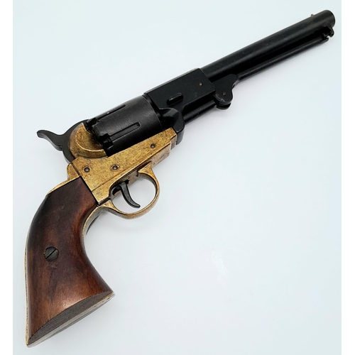 1240 - An Excellent Condition Vintage, Full Weight and Size, Inert Retrospective Copy of an Army Revolver 1... 