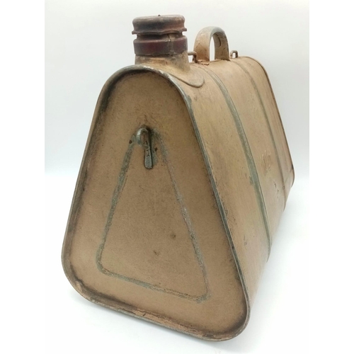 237 - Pre War Triangular Shaped Kraftstoff 10 Ltr Fuel Can used by the Africa Corps in WW2. These fitted n... 