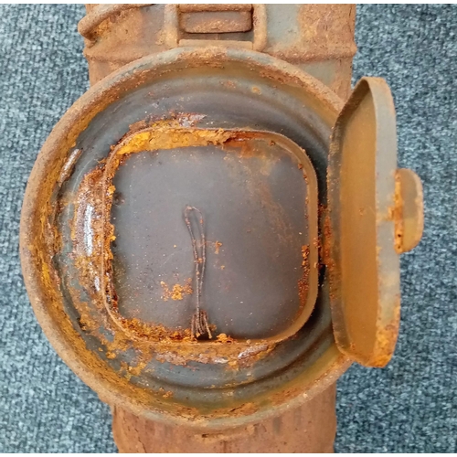 272 - Semi Relic WW2 German Medics Gas Mask Canister. Found in Normandy, France.