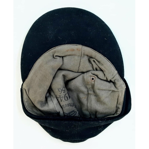 334 - WW2 German Panzer Enlisted Mans/Nco’s M43 Cap. The insignia has been removed which means the soldier... 