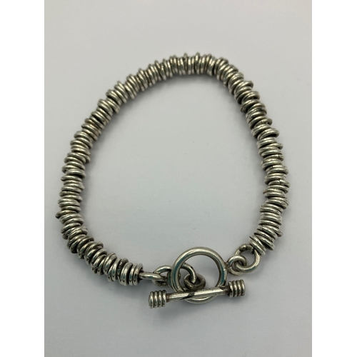 371 - 2 x SILVER BRACELETS, To include a fully hallmarked Silver ‘SWEET’ Bracelet,Together with a double l... 