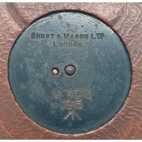 570 - 1915 Dated British Officers Compass in leather Case.