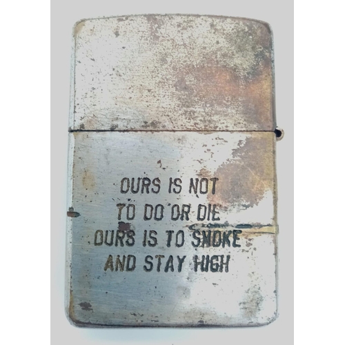 575 - Original Vietnam War Era 1st Air Cav Zippo Lighter. Date Coded on the base 1967. Lighter engraved 19... 