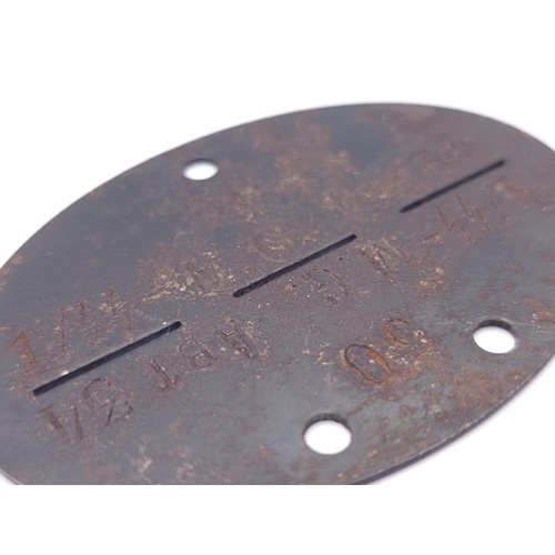 713 - WW1 Imperial German-Prussian Dog Tag to a soldier in a Mountain Machine Gun Section