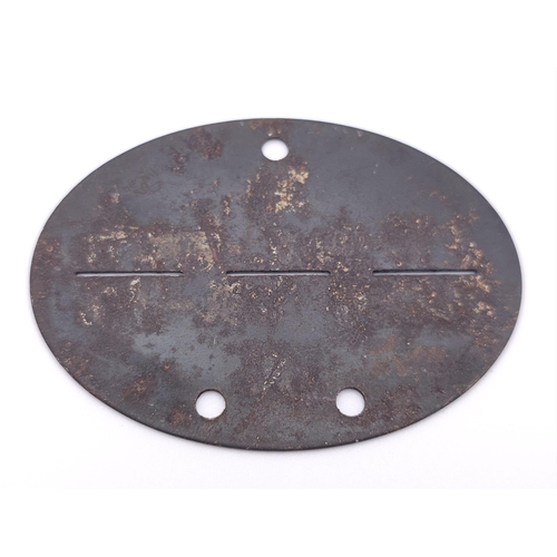 713 - WW1 Imperial German-Prussian Dog Tag to a soldier in a Mountain Machine Gun Section