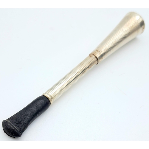 964 - An Excellent Condition Vintage 1984 Silver Hallmarked Cigarette Holder, Birmingham Silversmith Cohen... 