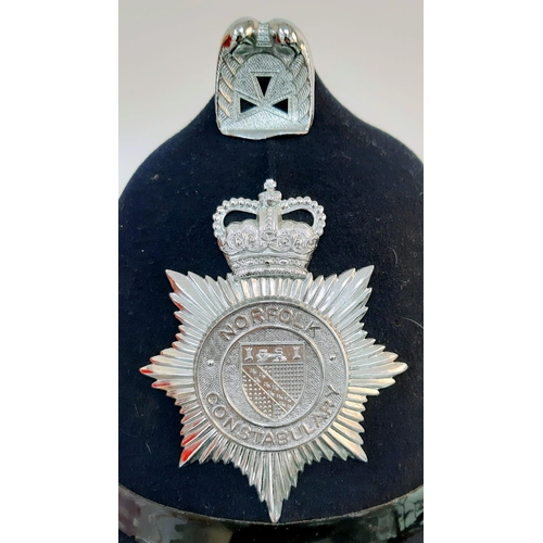 972 - Obsolete Vintage Norfolk Constabulary Police Helmet