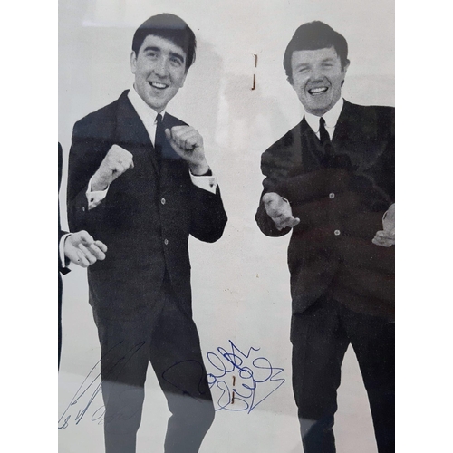 1150 - The Swinging Blue Jeans - Autographed Picture Montage. This 1960s Merseyside band had multiple chart... 