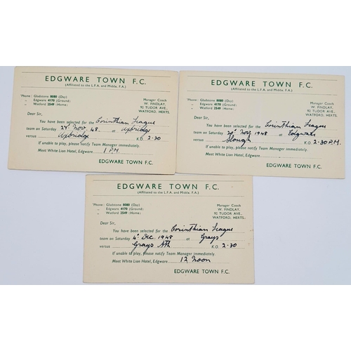 255 - An Eclectic Piece of Football Memorabilia - Two letters from London Films football club believe to h... 